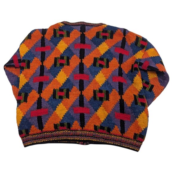 Miso Healthy To Wear Cardigan Sweater 90s Grunge Distressed Womens Size M/L - Picture 3 of 11